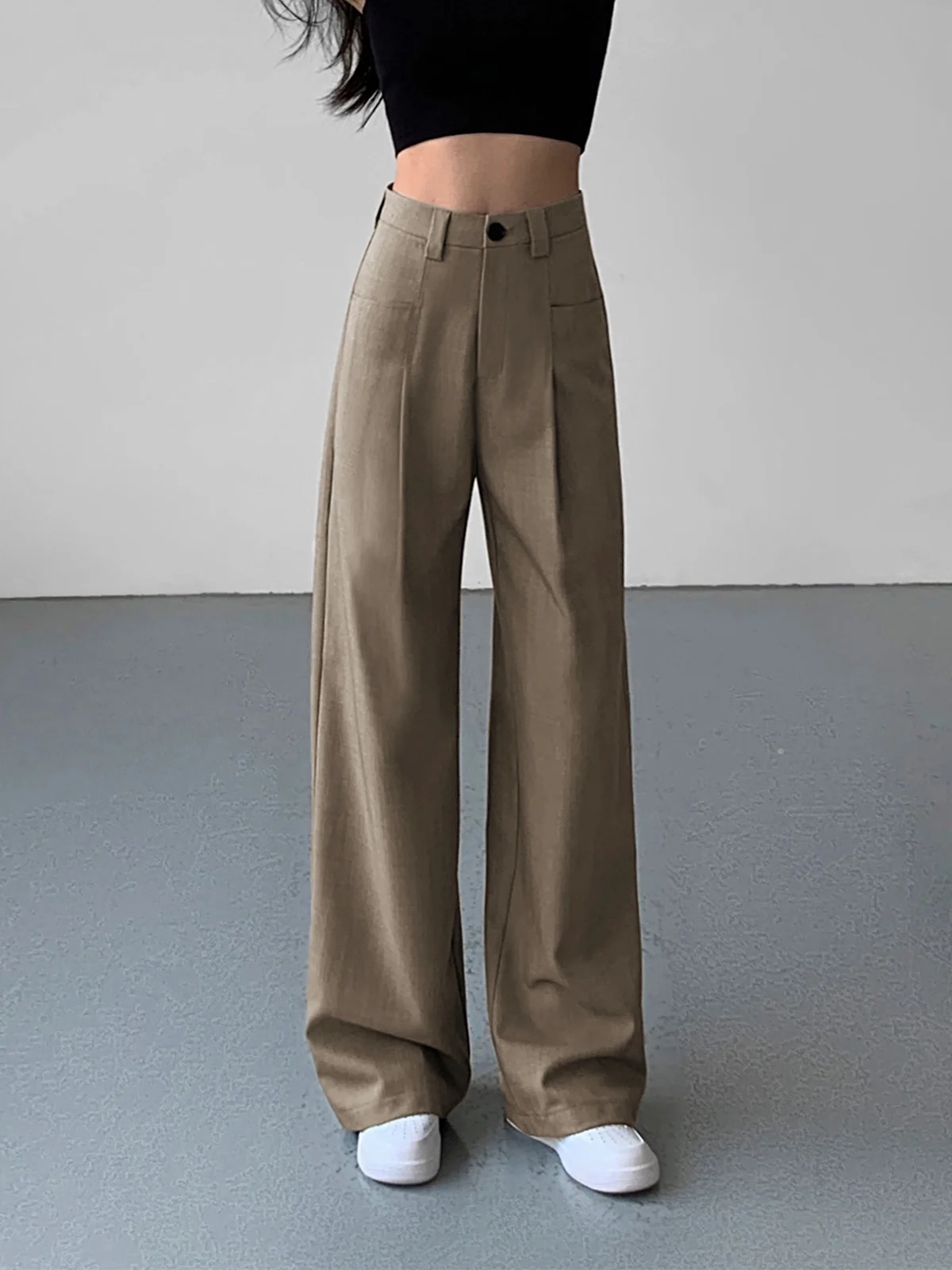 Divine Pleat Wide Leg Dress Pants - Takermore