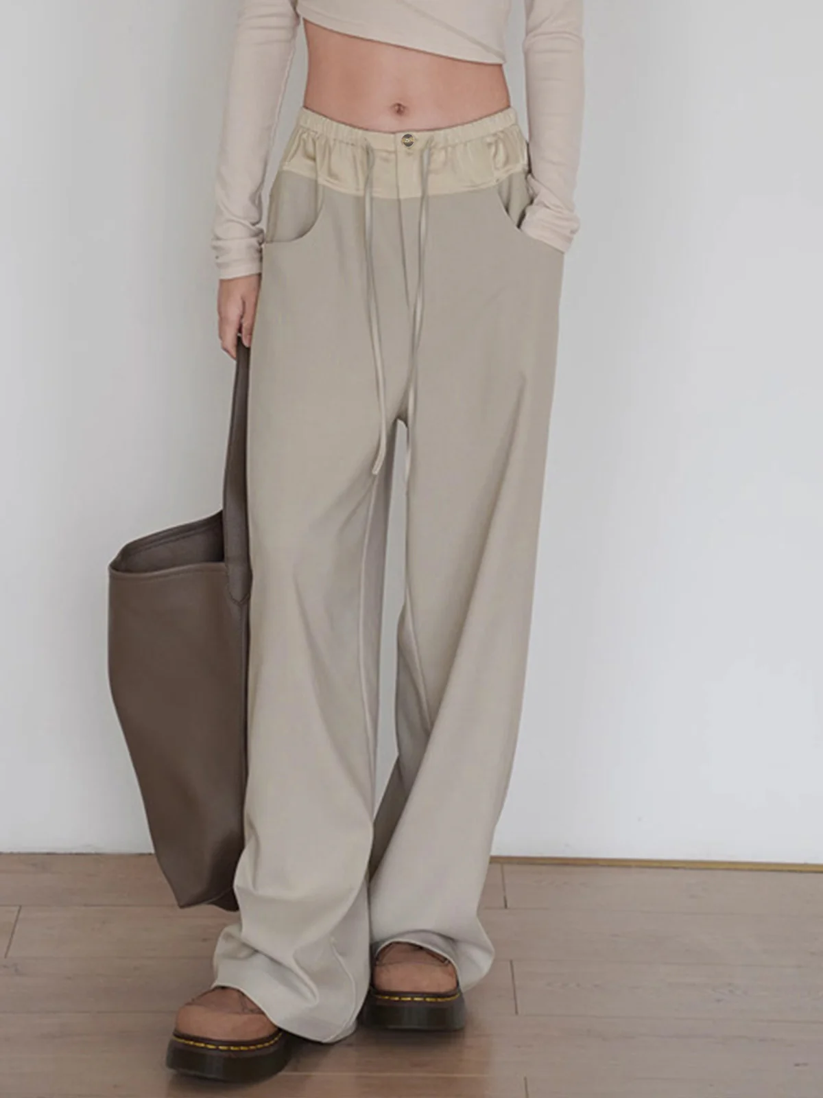 Knotted Wide Leg Pants - Takermore