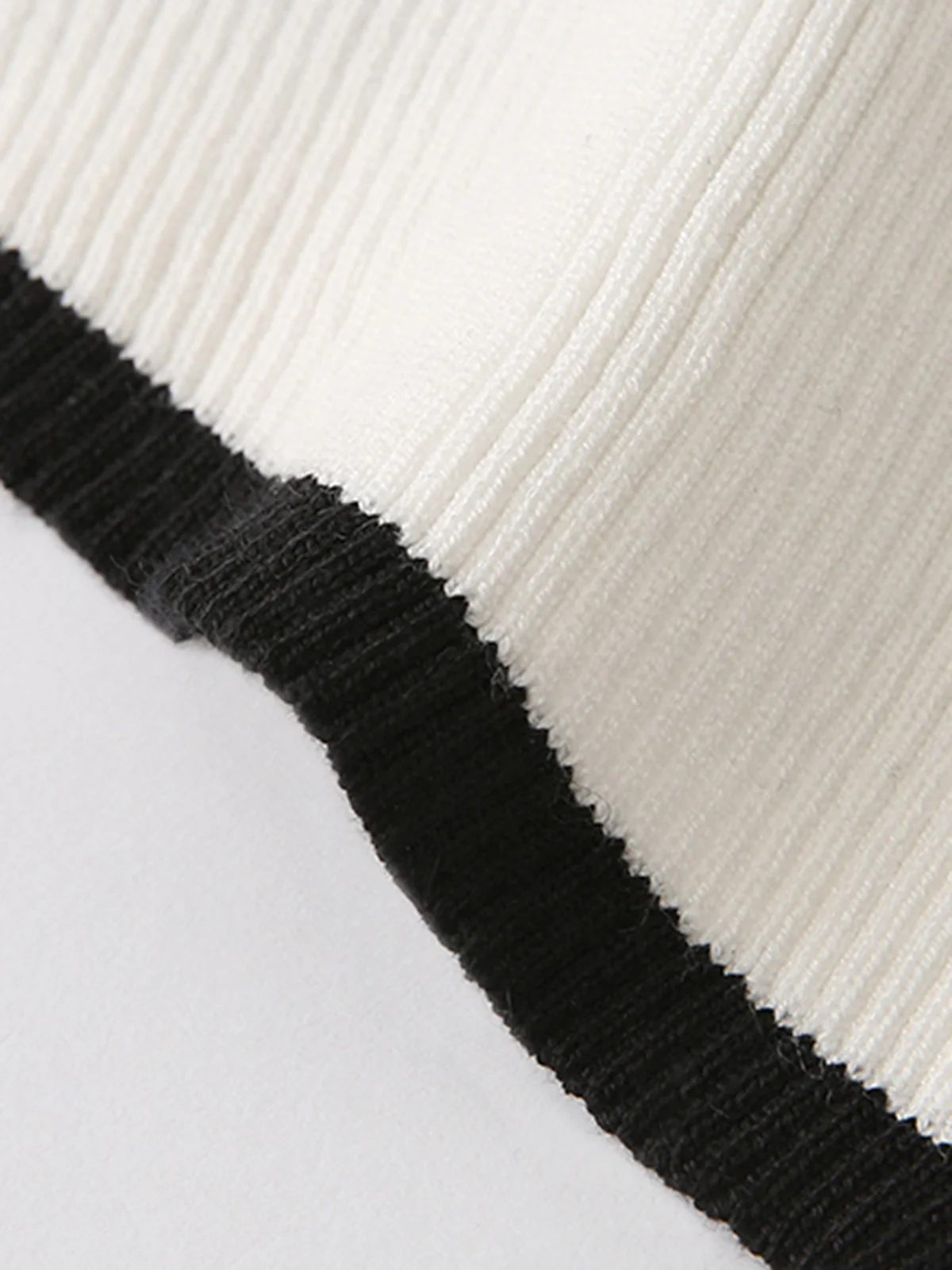 Asymmetrical Trim Mock Neck Sweater - Takermore