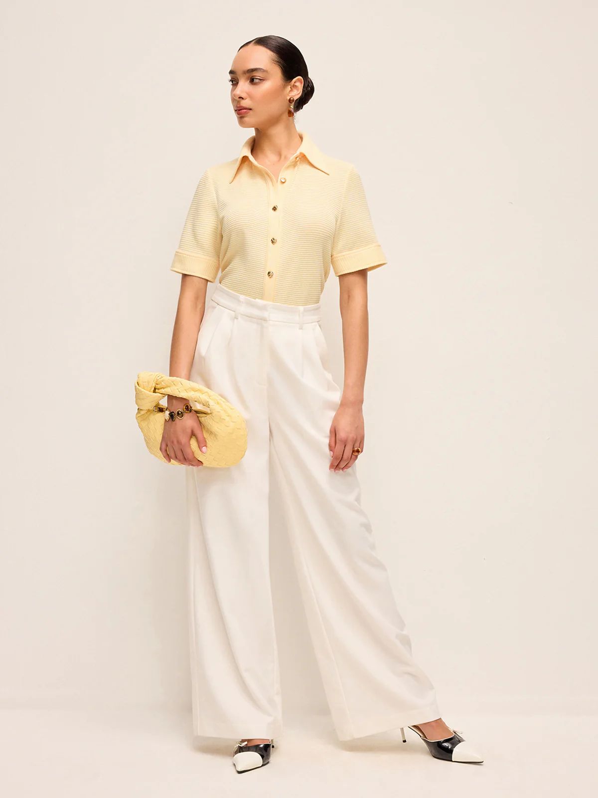 Short Sleeve Knit Polo Shirt - Takermore