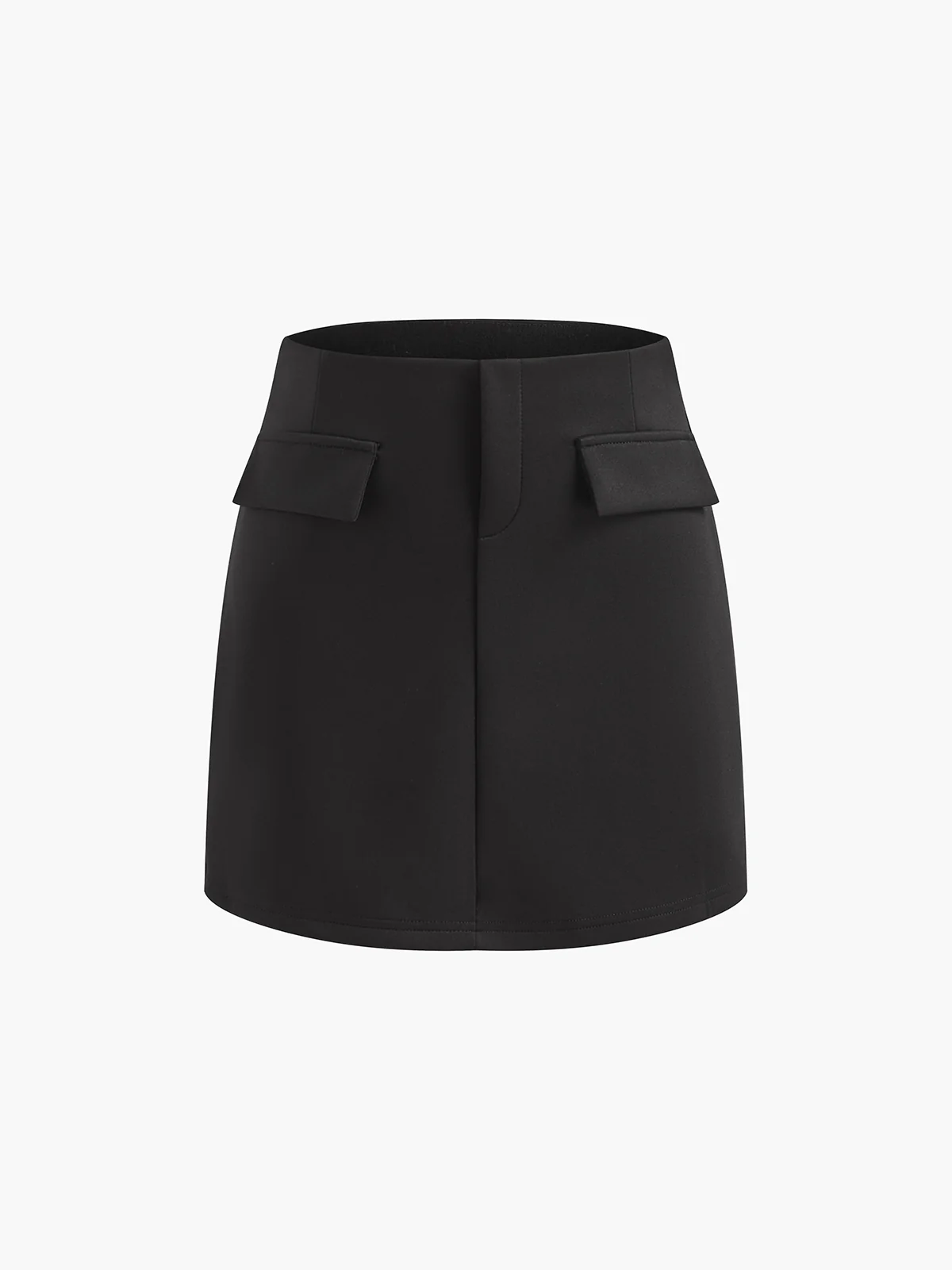 Slim Sleeveless Pockets Skirt Set - Takermore