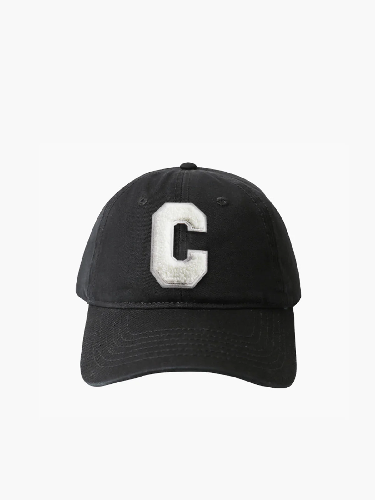 Cotton C-Letter Soft Top Cap Hat - Takermore