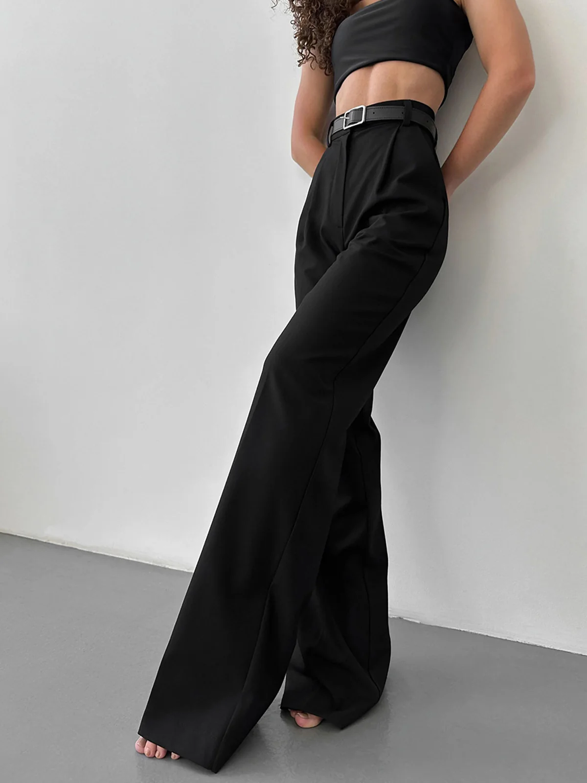 High-Waist Wide Leg Pants - Takermore